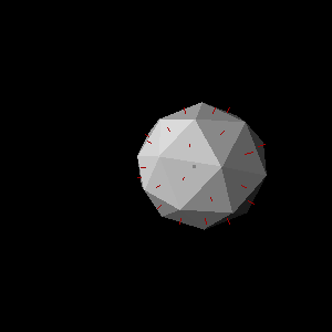 Lit icosphere Lit icosphere